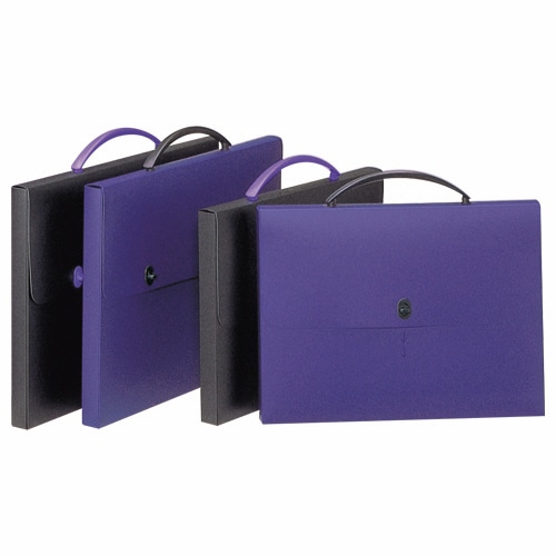 ライオン事務器 デザインケース A3 ダークブルー DS-273 1個