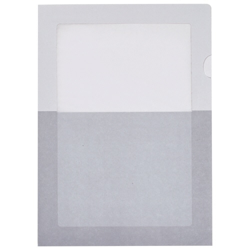 コクヨ ペーパーホルダー(オール紙)(窓付き) A4 グレー フ-RKM750M 1パック(5枚)
