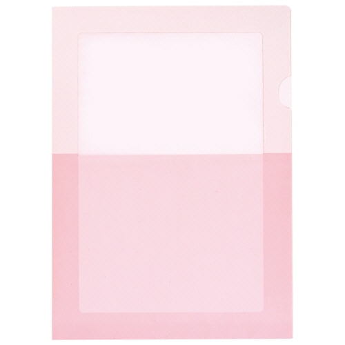 コクヨ ペーパーホルダー(オール紙)(窓付き) A4 ピンク フ-RKM750P 1パック(5枚)