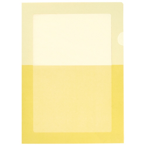 コクヨ ペーパーホルダー(オール紙)(窓付き) A4 イエロー フ-RKM750Y 1パック(5枚)