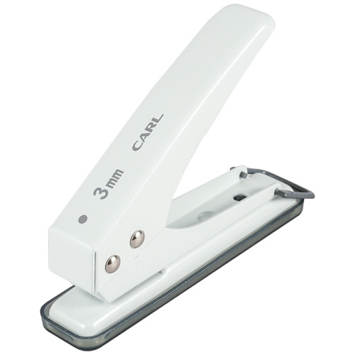 カール事務器　１穴パンチ　穴径３ｍｍ　ホワイト　ＳＤ－１３０－Ｗ　１台
