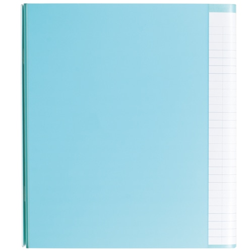 ライオン事務器 ポケットチョイス 手芸ファイル A4タテ 4穴 背幅55mm フローラルブルー JP-43F 1冊