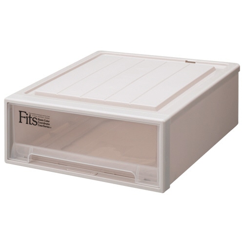 天馬 Fits フィッツケース クローゼット ワイドS-53 W440×D530×H180mm カプチーノ 1個