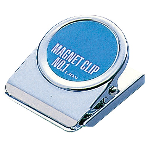 ライオン事務器 マグネットクリップ(裏面マグネット付) W40×D50×H25mm CS-1 1個