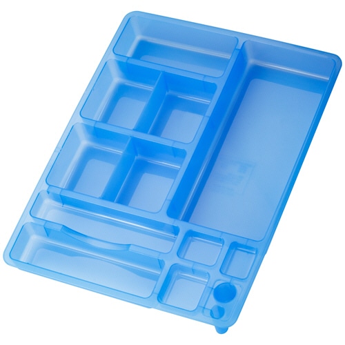 ライオン事務器　デスクイントレー　Ｗ３２０×Ｄ４２５×Ｈ４８ｍｍ　ブルー　ＣＳ－５８　１個