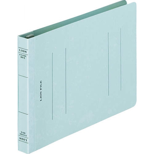 ライオン事務器 フラットファイル B6ヨコ 150枚収容 背幅18mm ブルー CS-A548E-3P 1パック(3冊)