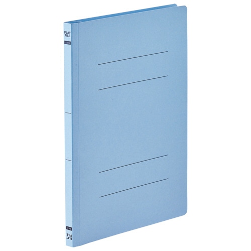 TANOSEE フラットファイルE(エコノミー) A4タテ 150枚収容 背幅18mm コバルトブルー 1パック(10冊)