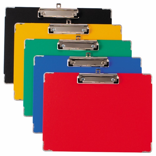 ライオン事務器 カラーボール用箋挟 クロス貼り A4ヨコ レッド CS-121C 1枚