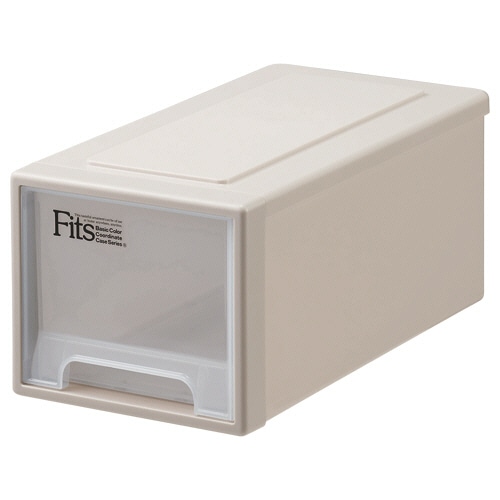 天馬 Fits フィッツケース ワイドハーフ W225×D450×H200mm カプチーノ 1個