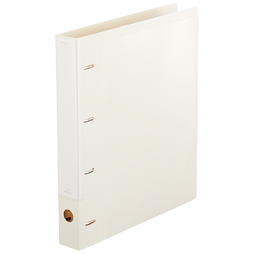 リヒトラブ myfa コレクションファイル A4タテ 4穴 300枚収容 30mmとじ 背幅41mm ミルキーホワイト F-3300-0 1冊