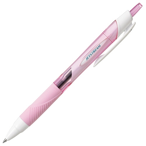 三菱鉛筆 油性ボールペン ジェットストリーム 0.5mm 黒 (軸色:ライトピンク) SXN15005.51 1本