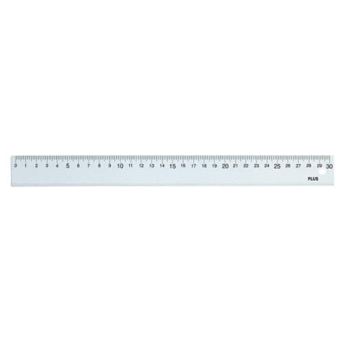 プラス 再生PET直定規 30cm 47-189 1個