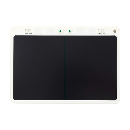 キングジム 電子メモパッド ブギーボード 2分割画面モデル 白 BB-16-W 1台