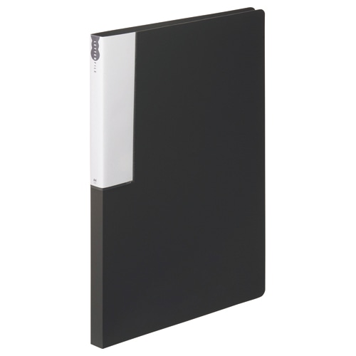 TANOSEE レターファイル(PP) A4タテ 120枚収容 背幅18mm ダークグレー 1冊