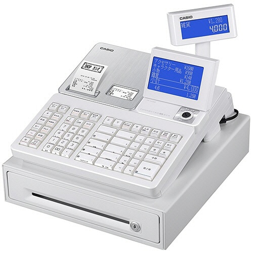 カシオ 電子レジスター CONNECTED ECR ホワイト SR-S4000-EX-20SWE 1台