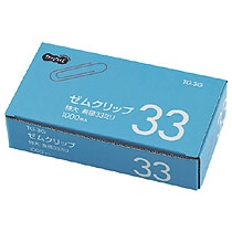 TANOSEE ゼムクリップ 特大 33mm シルバー 業務用パック 1箱(1000本)