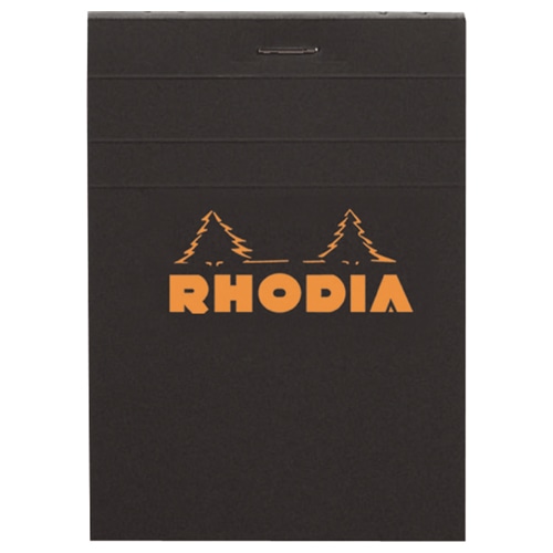 ロディア ブロックロディア No.12 120×85mm 5mm方眼 黒 80枚 cf122009 1冊