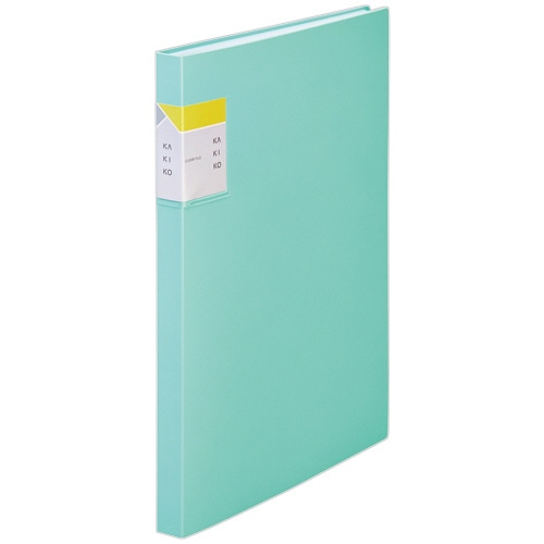 キングジム クリアーファイル カキコ A4タテ 40ポケット 背幅20mm ミントグリーン 8632W-MG 1冊