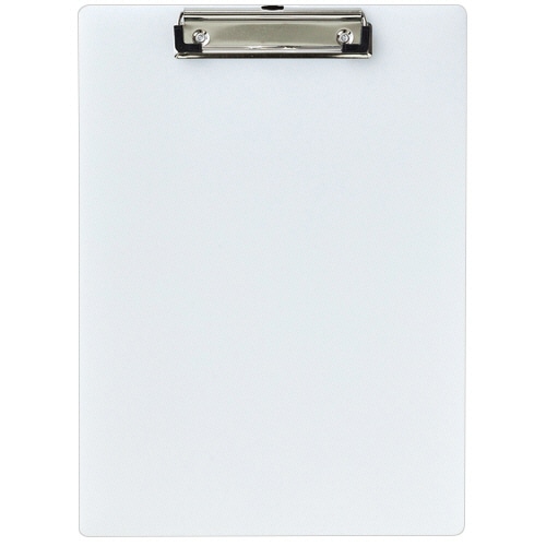リヒトラブ 軽量クリップボード(抗菌) A4タテ 乳白 A-2990-1 1枚