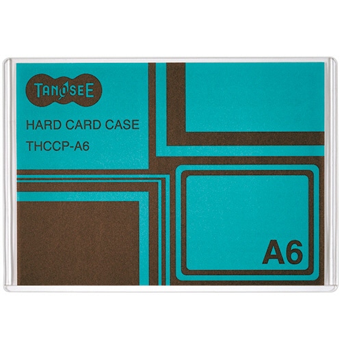 TANOSEE ハードカードケース A6 再生PET 1枚