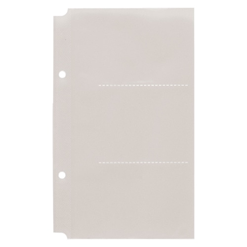 キングジム カードホルダーカーズ台紙 1列3段 2穴 45D 1パック(10枚)