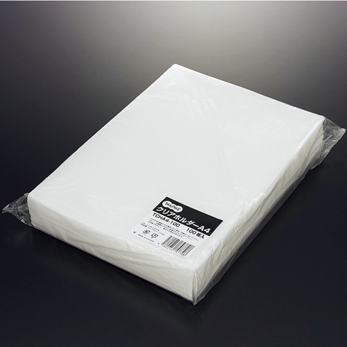 TANOSEE クリアホルダー A4 クリア 厚さ0.2mm 1パック(100枚)