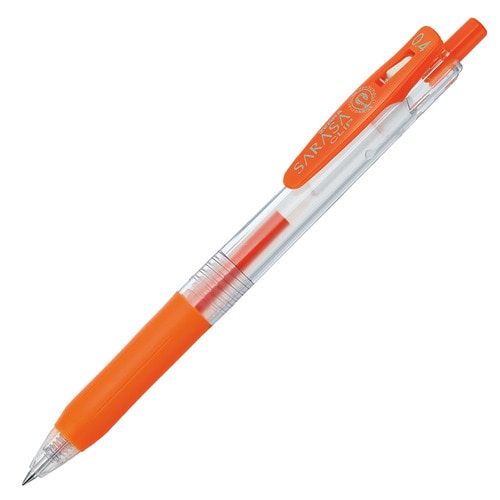 ゼブラ ジェルボールペン サラサクリップ 0.4mm レッドオレンジ JJS15-ROR 1本
