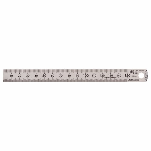 ライオン事務器 ステンレス定規 15cm PS-15 1本