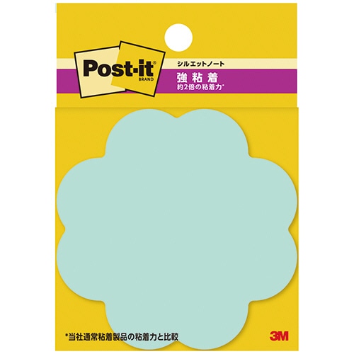 3M ポスト・イット 強粘着シルエットノート 69×69mm フラワー SSS-FLU 1パック(3冊)