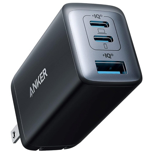 アンカージャパン　急速充電器　ＡＮＫＥＲ　ＰｏｗｅｒＰｏｒｔ　ＩＩＩ　（６５Ｗ　３ポート）　Ｐｏｄ　ＰＤ対応　ブラック　Ａ２６６７Ｎ１２　１個