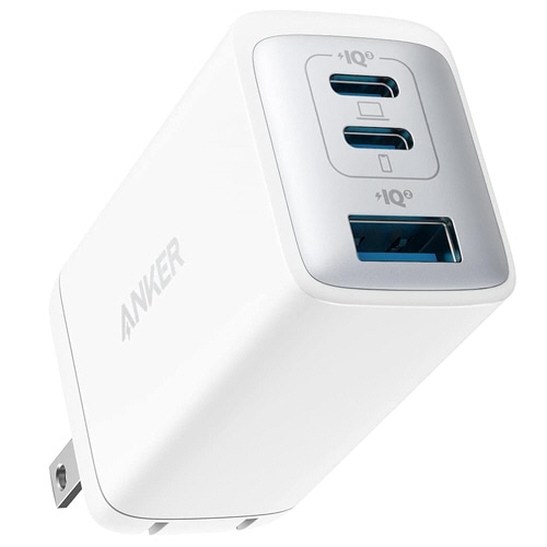 アンカージャパン　急速充電器　ＡＮＫＥＲ　ＰｏｗｅｒＰｏｒｔ　ＩＩＩ　（６５Ｗ　３ポート）　Ｐｏｄ　ＰＤ対応　ホワイト　Ａ２６６７Ｎ２２　１個