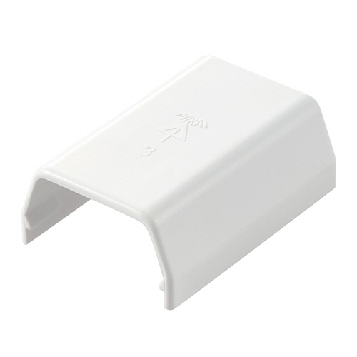 エレコム フラットモール接続ユニット ストレート 幅26mm用 ホワイト LD-GAFJ3MWH 1個