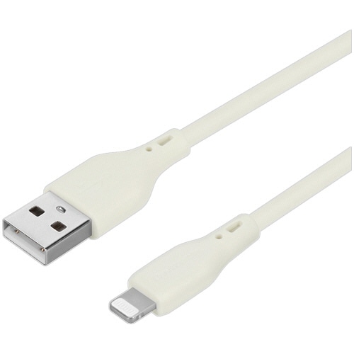 オウルテック A to Lightning やわらかケーブル キナリ 0.5m OWL-CBKLTSR3R5-KI 1本