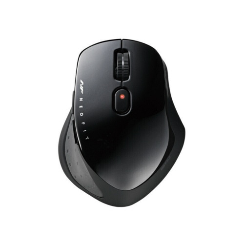 バッファロー 無線 BlueLED 静音 5ボタン 接続先切替機能付 ネオフィットマウス ブラック BSMBB540BK 1個
