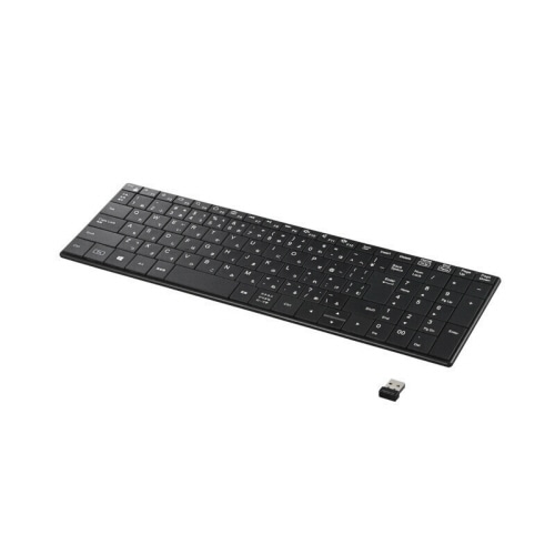 バッファロー 無線(2.4GHz) コンパクトキーボード ブラック BSKBW330BK 1台