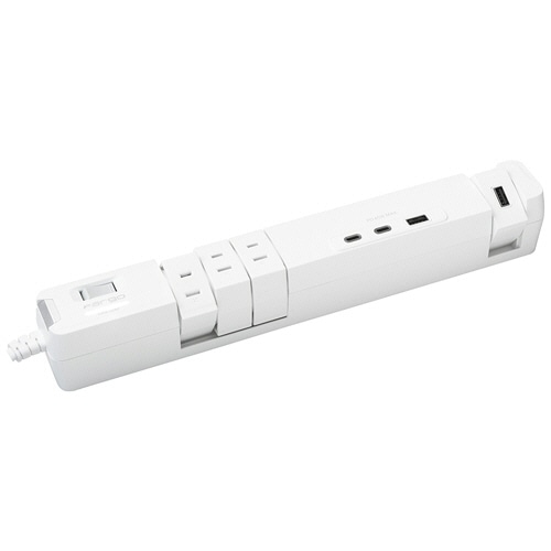 ファーゴ TAPKING 電源タップ USB PD65W AC6個口 USB-C/A×各2ポート ホワイト T5WH 1個