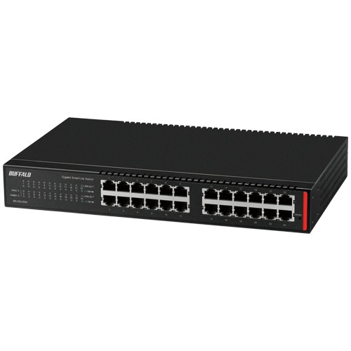 バッファロー レイヤー2 Giga スマートLiteスイッチ 24ポート ブラック BS-GSL2124 1台