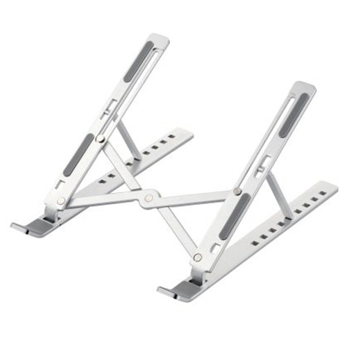 エレコム ポータブルノートPCスタンド(9段階/アルミ) 10-17.3型対応 シルバー PCA-LTSCANSV 1個