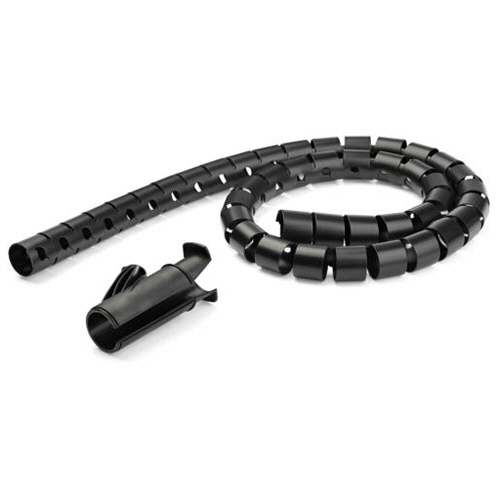 ＳｔａｒＴｅｃｈ．ｃｏｍ　ケーブルまとめ　スパイラルチューブ　直径２５ｍｍ　長さ２．５ｍ　ケーブル挿入具付属　ブラック　ＣＭＳＣＯＩＬＥＤ２　１本