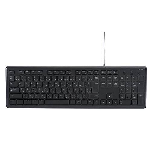 ナカバヤシ　ＭＣＯ（ミヨシ）　超静音　有線フルキーボード　ブラック　ＦＫＢ－Ｕ２５０ＢＫ　１台
