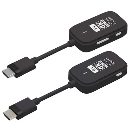 プリンストン　４Ｋワイヤレスプレゼンテーション　ＳＰ　ＣａｓｔＰｏｃｋｅｔ（ＨＤＭＩ　ｔｏ　ＨＤＭＩ）　（親機＋子機）ブラック　ＳＰＣＡＳＴＰＯＣＫＥＴ－Ｈ１－