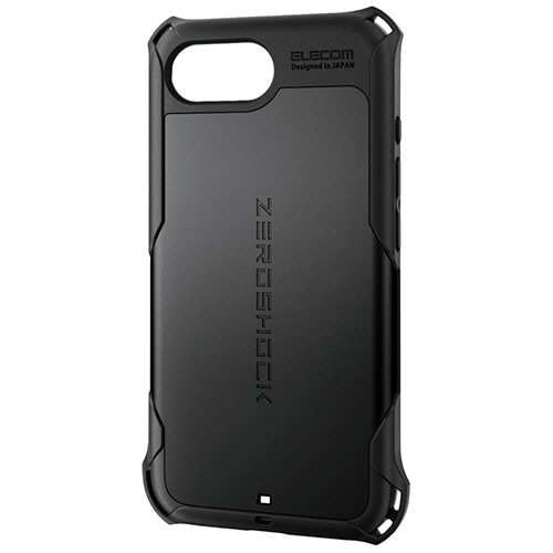 エレコム　ｉＰｈｏｎｅ　１６ｅ　ＺＥＲＯＳＨＯＣＫ　ケース　ブラック　ＰＭ－Ａ２５ＳＺＥＲＯＢＫ　１個