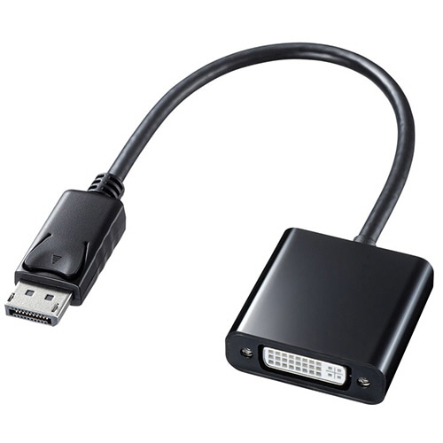 サンワサプライ　ＤｉｓｐｌａｙＰｏｒｔ－ＤＶＩ変換アダプタ　２０ｃｍ　ＡＤ－ＤＰＤＶ０４　１個