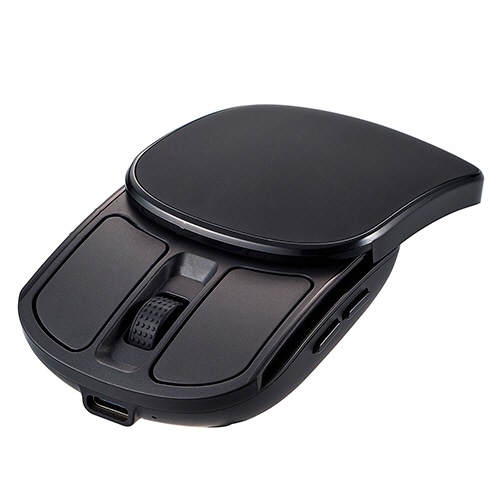 ナカバヤシ　Ｄｉｇｉｏ２　無線充電式スライド静音５ボタンＢｌｕｅＬＥＤマウス　ブラック　ＭＵＳ－ＲＫＦ２３５ＢＫ　１個