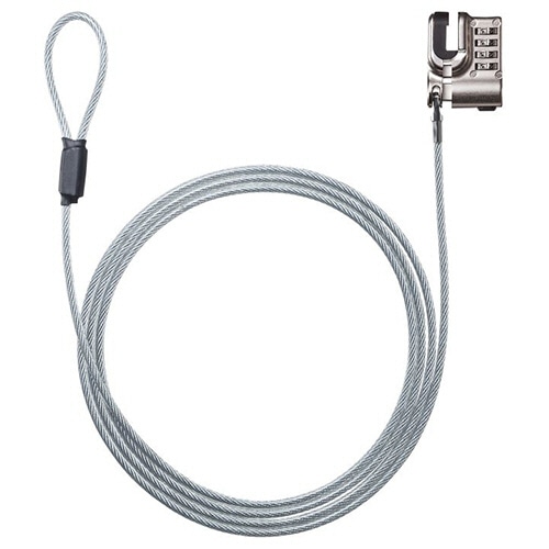 サンワサプライ　Ｓｕｒｆａｃｅ用セキュリティワイヤー　ダイヤル錠タイプ　ＳＬＥ－４８ＳＳＦＰＧ　１個