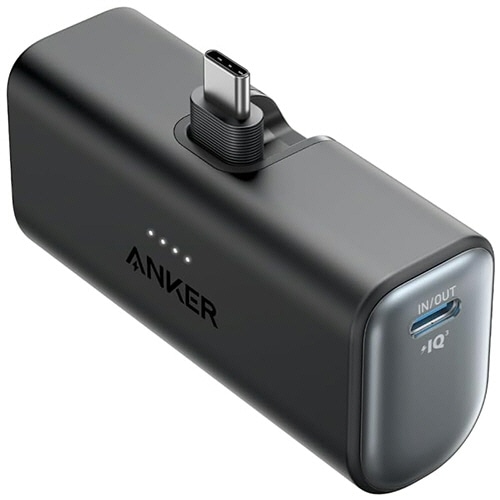 アンカージャパン　モバイルバッテリー　ＡＮＫＥＲ　Ｎａｎｏ　Ｐｏｗｅｒ　Ｂａｎｋ　（５０００ｍＡｈ　Ｂｕｉｌｔ－Ｉｎ　ＵＳＢ－Ｃコネクター）　ブラック　Ａ１６５