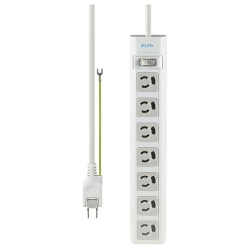 ＥＬＰＡ　ＯＡマルチタップ　３Ｐ・７個口　１０ｍ　ＷＢＮ－Ｓ７３１０ＡＳ２　１個