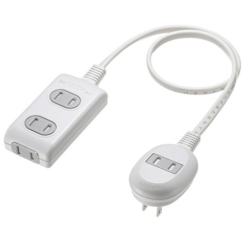 サンワサプライ　プラス１個口　便利タップ（電源タップ　ホコリシャッター付）　２Ｐ・３＋１個口　０．５ｍ（ＲｏＨＳ指令１０準拠）　ＴＡＰ－Ｂ９－０５Ｋ　１個