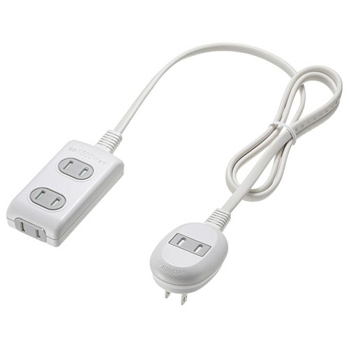 サンワサプライ　プラス１個口　便利タップ（電源タップ　ホコリシャッター付）　２Ｐ・３＋１個口　１ｍ（ＲｏＨＳ指令１０準拠）　ＴＡＰ－Ｂ９－１Ｋ　１個