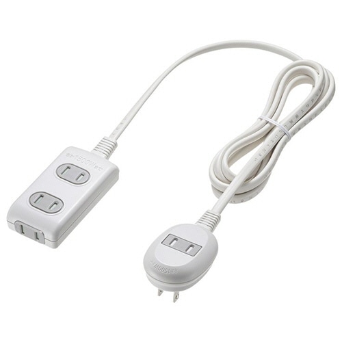 サンワサプライ　プラス１個口　便利タップ（電源タップ　ホコリシャッター付）　２Ｐ・３＋１個口　２ｍ（ＲｏＨＳ指令１０準拠）　ＴＡＰ－Ｂ９－２Ｋ　１個